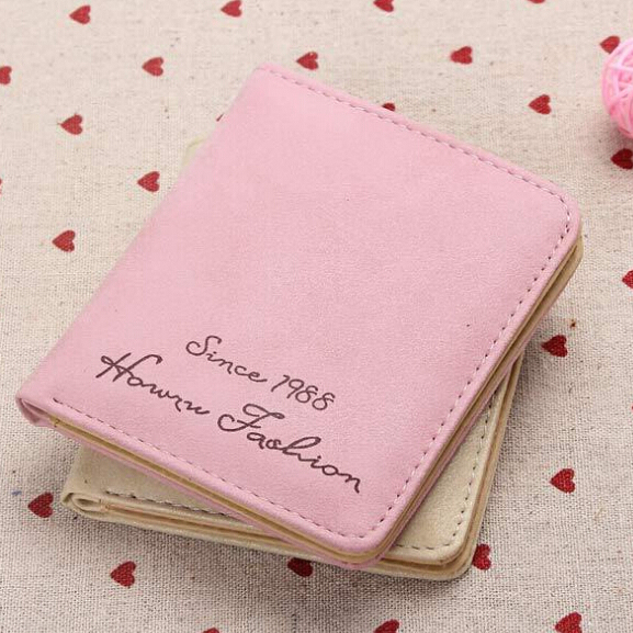 heiße neue Mode Damen Geldbörsen Mini Carteira Magica Damen Retro Matte Leder kurze Brieftasche Karte Geld