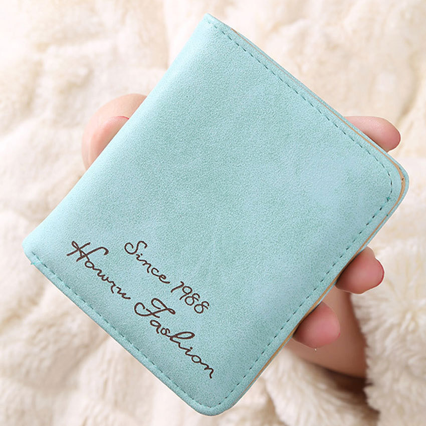 heiße neue Mode Damen Geldbörsen Mini Carteira Magica Damen Retro Matte Leder kurze Brieftasche Karte Geld