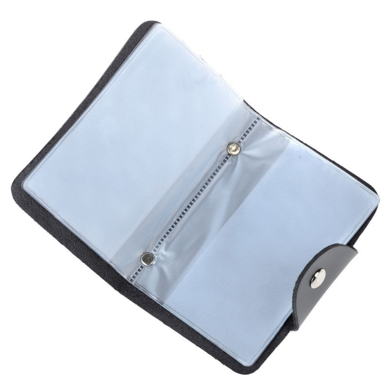 Mode Schlanken Pu Leder Tasche Business ID Kreditkarteninhaber Geldbörse für 24 Karte Hohe Qualität