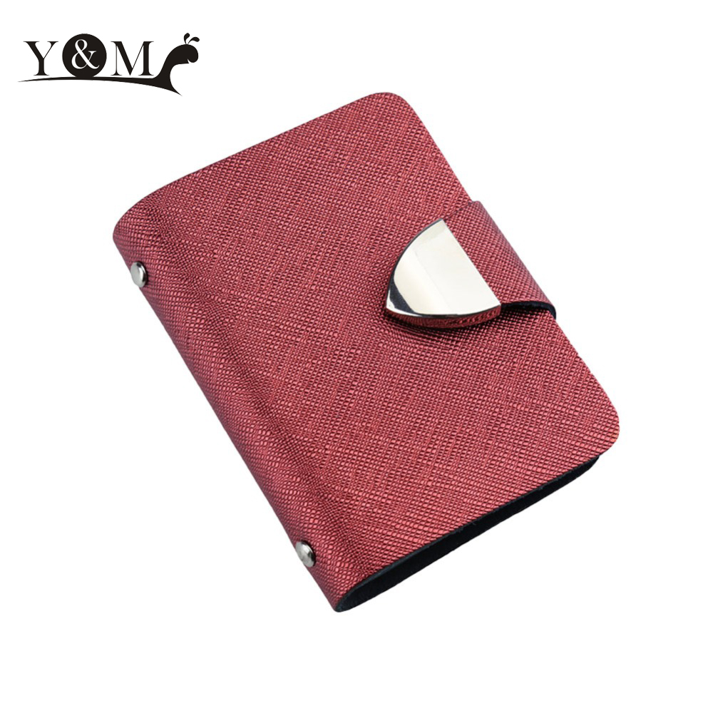 neue Mode Unisex KunstLeder Falten Design Mehrere Kartensteckplätze Hohe Qualität Kreditkarte ID Visitenkarte