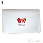 Damen Bowknot Geschäft Nette Karte Tasche Brieftasche Inhaber