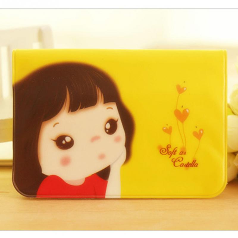 Freies verschiffen Super Cute Cartoon Mädchen Halter Bus Karte ID Kartenhalter Abdeckung Reisen Passdecke