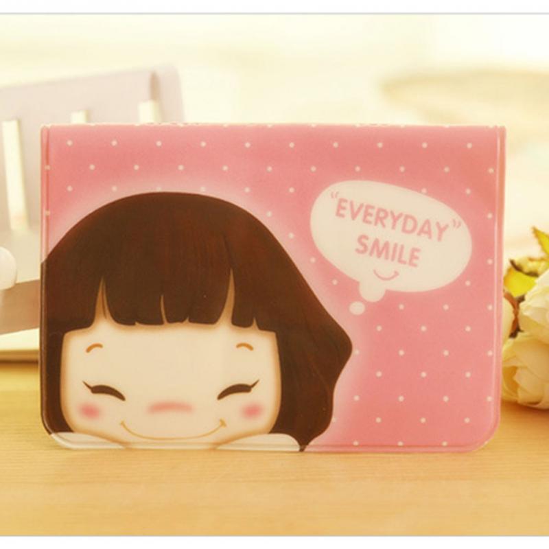 Freies verschiffen Super Cute Cartoon Mädchen Halter Bus Karte ID Kartenhalter Abdeckung Reisen Passdecke