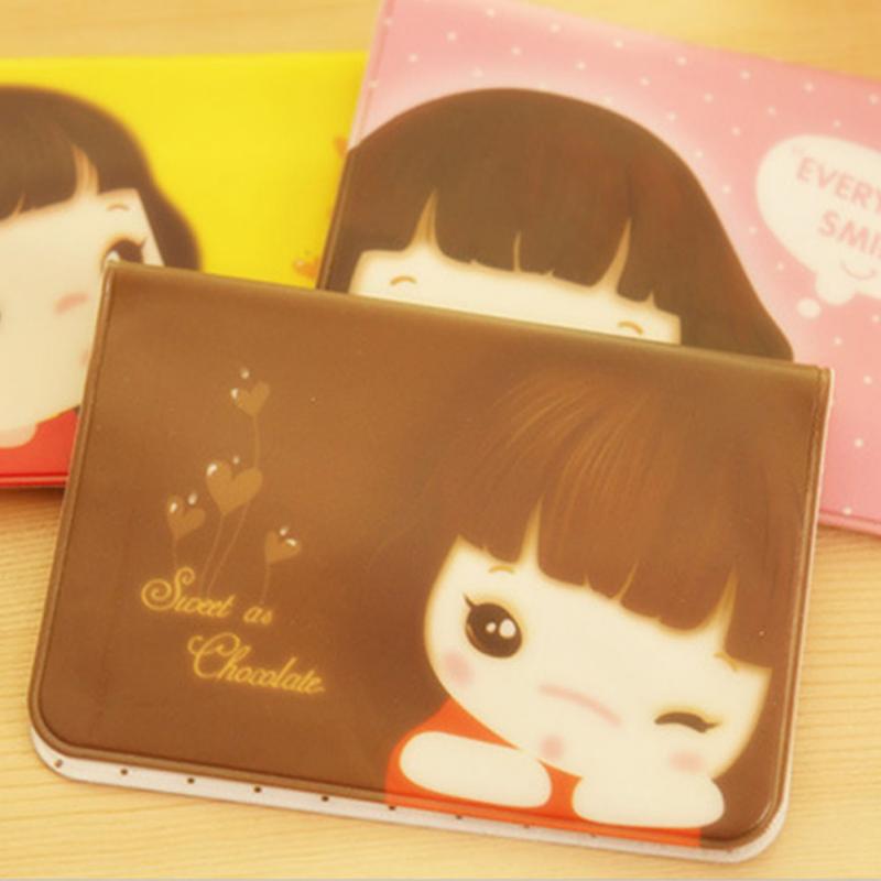 Freies verschiffen Super Cute Cartoon Mädchen Halter Bus Karte ID Kartenhalter Abdeckung Reisen Passdecke