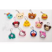 BIS 20 Designs Fabrik Verkauf Cartoon 4 CM SCHLüSSEL Shell Gummitastaturabdeckung Brieftasche Halter Haken Cap