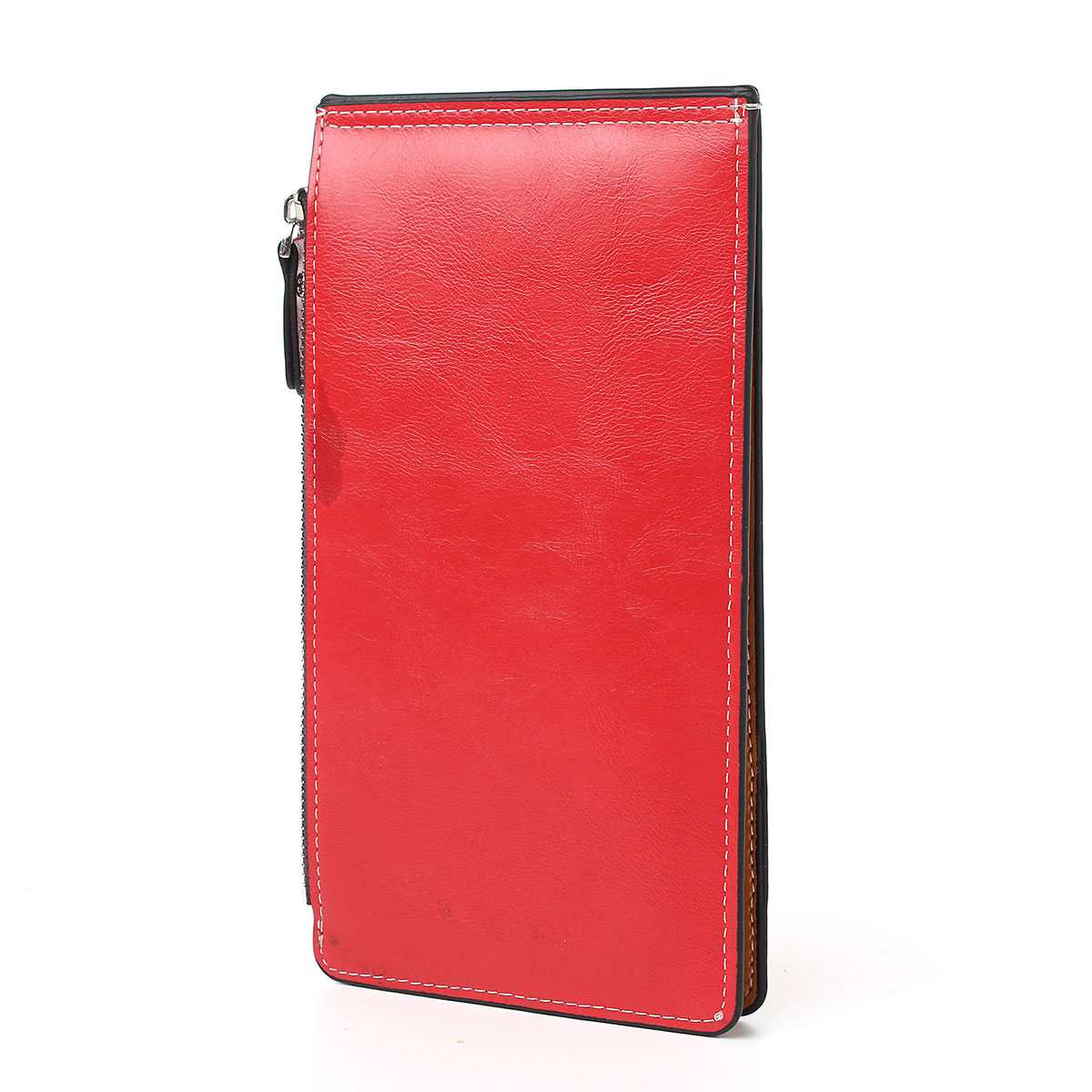 Heiße Damen Mehrere Karten Halter Pu Leder Geldbörsen Ultra dünne Reißverschluss Haspe Kupplung