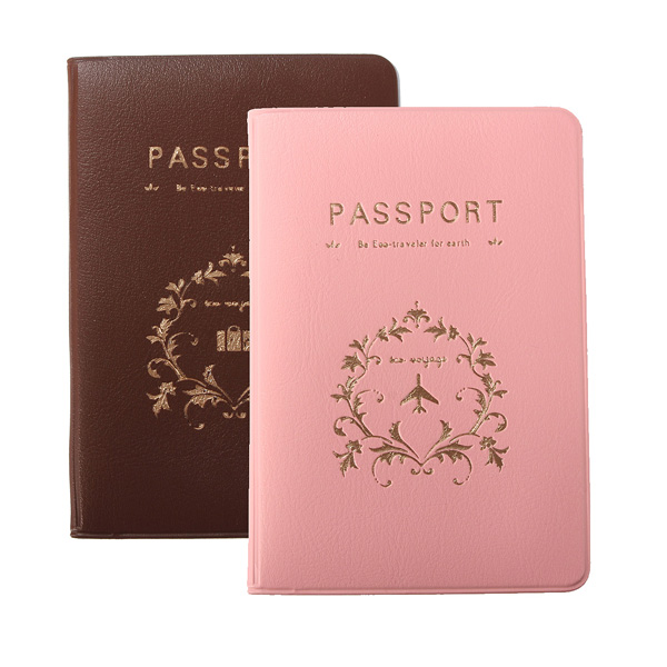 1 stück Mode Neue Reisepass Dokumente Tasche Reise Süß pass abdeckung ID Karte Rosa Kaffee