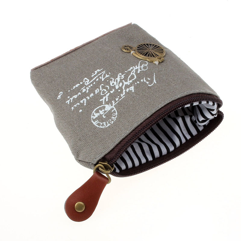 heißer Verkauf Retro Damen Mädchen Münztüte Geldbörse Wallet Card Geschenk Eiffelturm