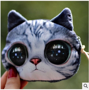 Neue Nette Katze Geldbörse kinder Brieftasche kawaii Tasche münzfach kinder Geldbörsen halter Damen