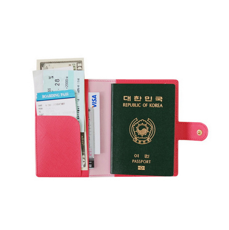 Damen Geldbörsen Bowknot Schnallen Passport ID Kreditkarteninhaber schützen Abdeckung Reise Marke neue