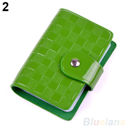 Damen Dame LackLeder Identifikation kreditkarte Inhaber Tasche Brieftasche