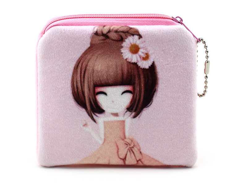 neue Stil Tragbare Mini Geldbörse Kawaii Plüsch Geldbörse Kinder Mädchen ändern Damen Brieftasche