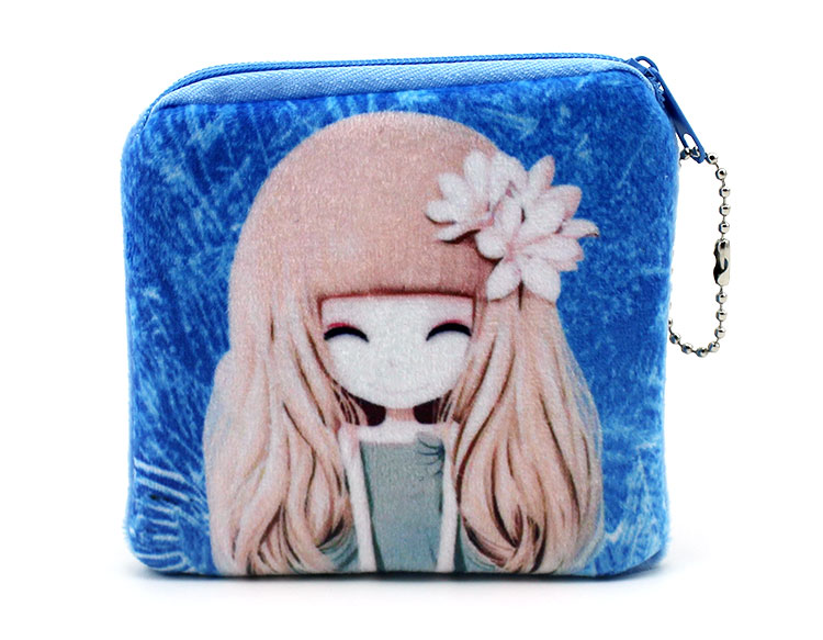 neue Stil Tragbare Mini Geldbörse Kawaii Plüsch Geldbörse Kinder Mädchen ändern Damen Brieftasche