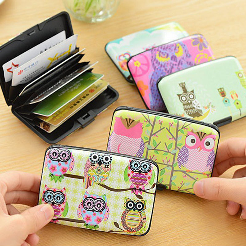 1 X Unisex Damen Herren Baby Niedlichen Cartoon Kunststoff Bank Kreditkarte Tasche Schöne Mode Eule ID Karten