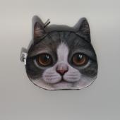 Neuheit Geldbörsen Cute Dog Face Katzen gesichts Reißverschluss Kasten münzenGeldbeutel mappen