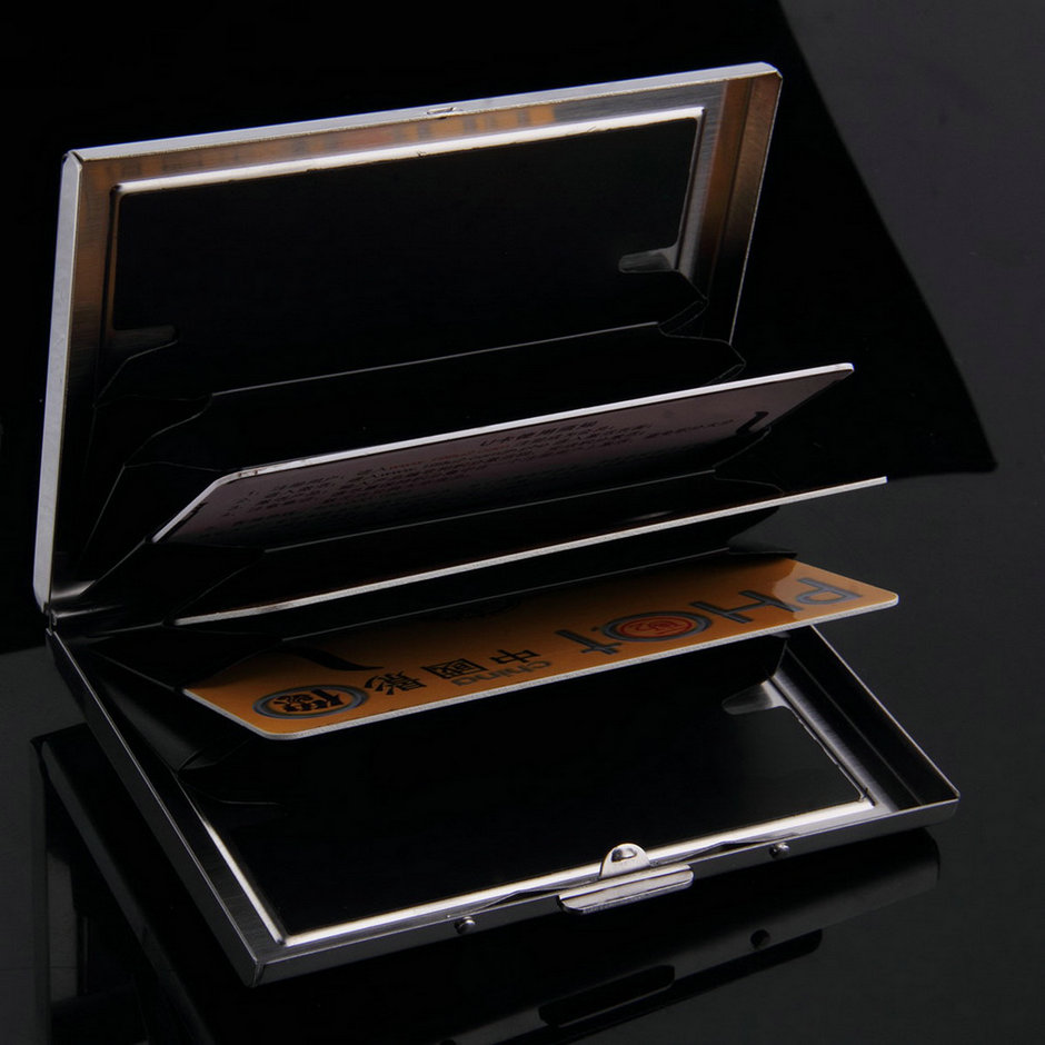 Wasserdichten aluminiumgehäuse Business ID Kreditkarte mini Geldbörse inhaber Tasche box heißer