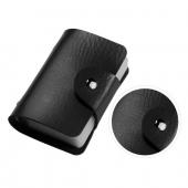 24 Bits Neue Mode Damen Herren Kreditkarteninhaber PU Leder Haspe Unisex ID Halter Paket Organizer Manager