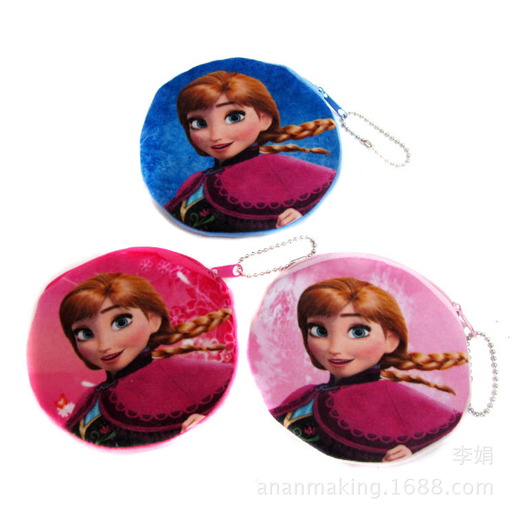 Damen Taschen Plüsch Prinzessin Elsa Anna Mädchen Geldbörse Kinder Brieftasche Kartenhalter Tasche Kinde