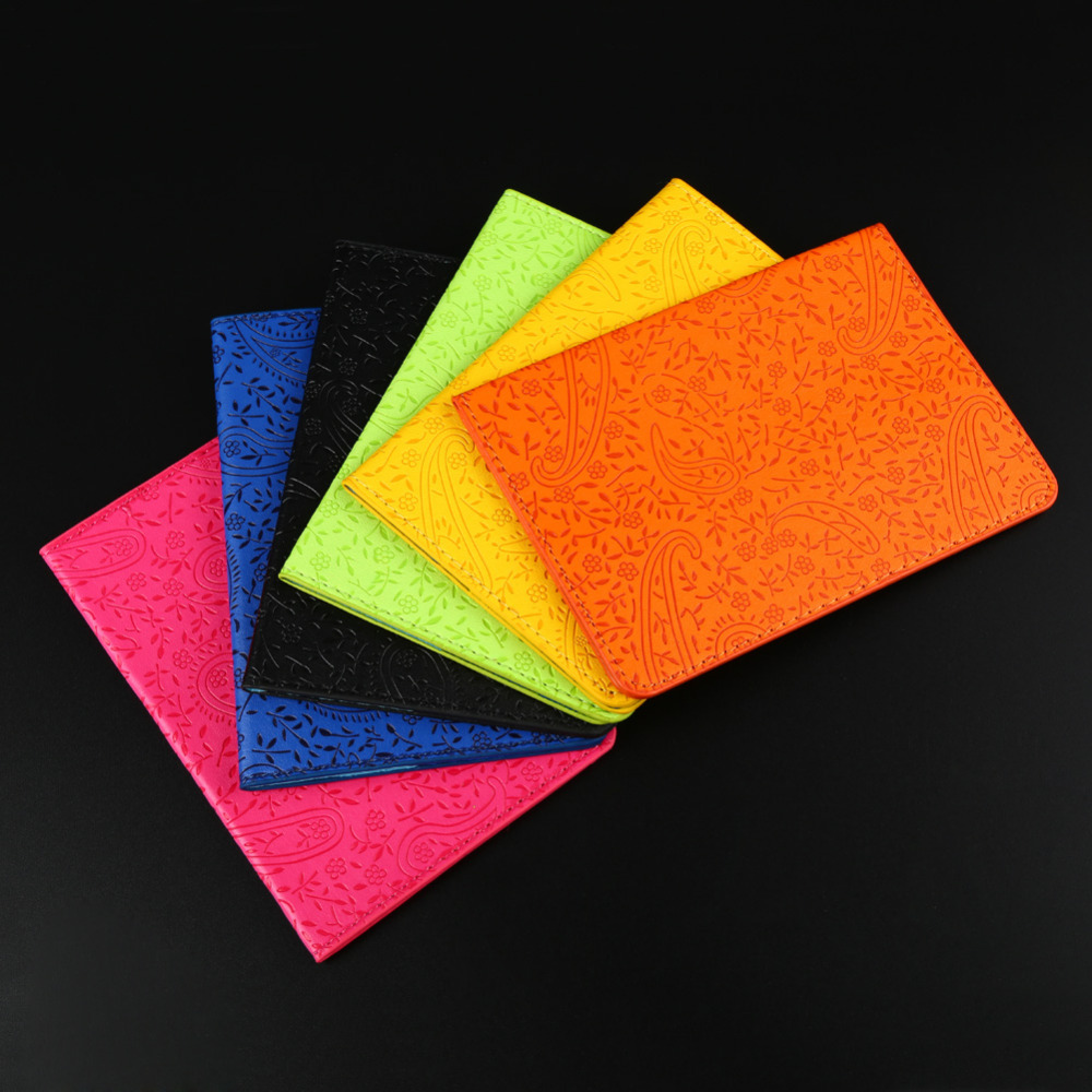 Neue Lavendel Reisepass Abdeckung PU Leder ID Visitenkarte Halter Reisen Tasche Brieftasche Ticket Beutel Packungen