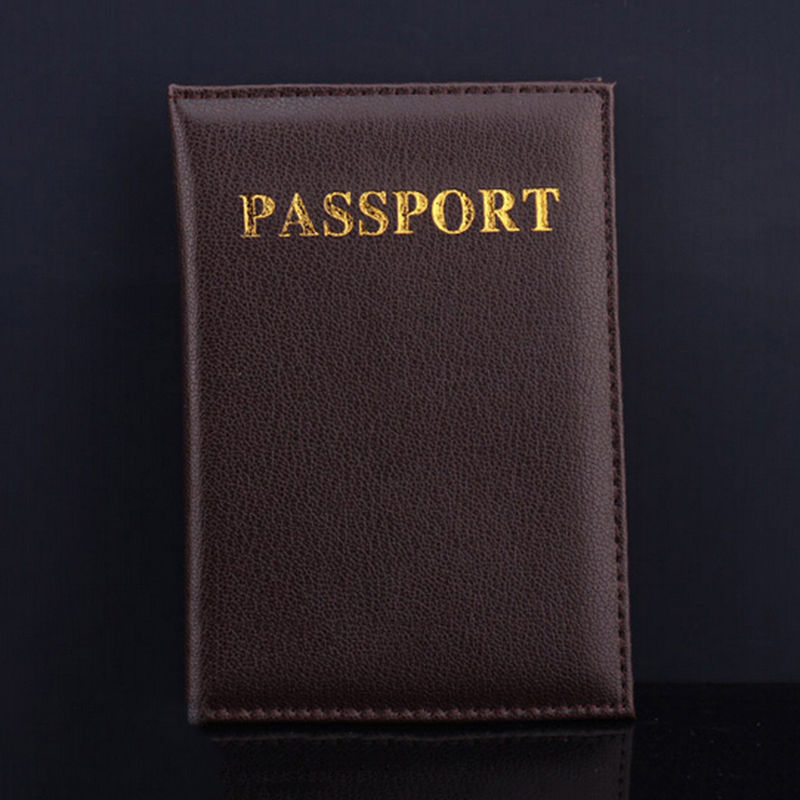 1 stück Mode Passdecke PU Leder ID Halter Dokumente Tasche Casual Reisepassinhabers Karte