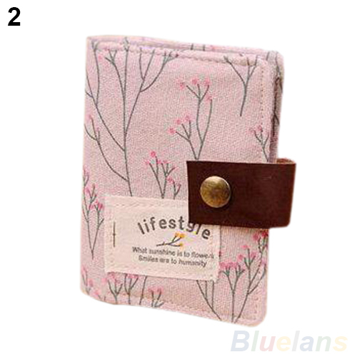 US Slot Floral Gutschrift Identifikation karten Geldbörse Halter Pouch Münztüte Lagerung für Damen