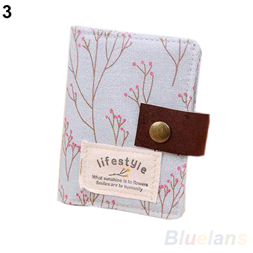 US Slot Floral Gutschrift Identifikation karten Geldbörse Halter Pouch Münztüte Lagerung für Damen