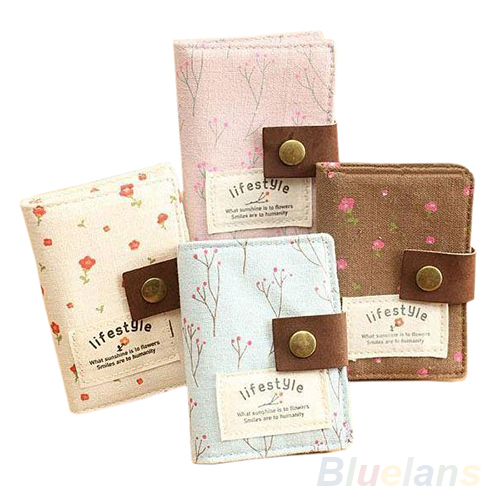 US Slot Floral Gutschrift Identifikation karten Geldbörse Halter Pouch Münztüte Lagerung für Damen