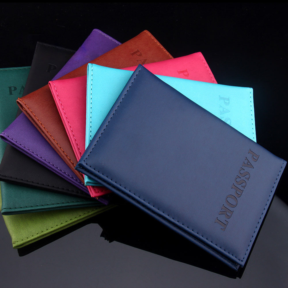 1 stück Hohe Qualität Unisex Damen Herren Reisepassinhabers Pu Leder Geldbörse ID Kreditkarteninhaber