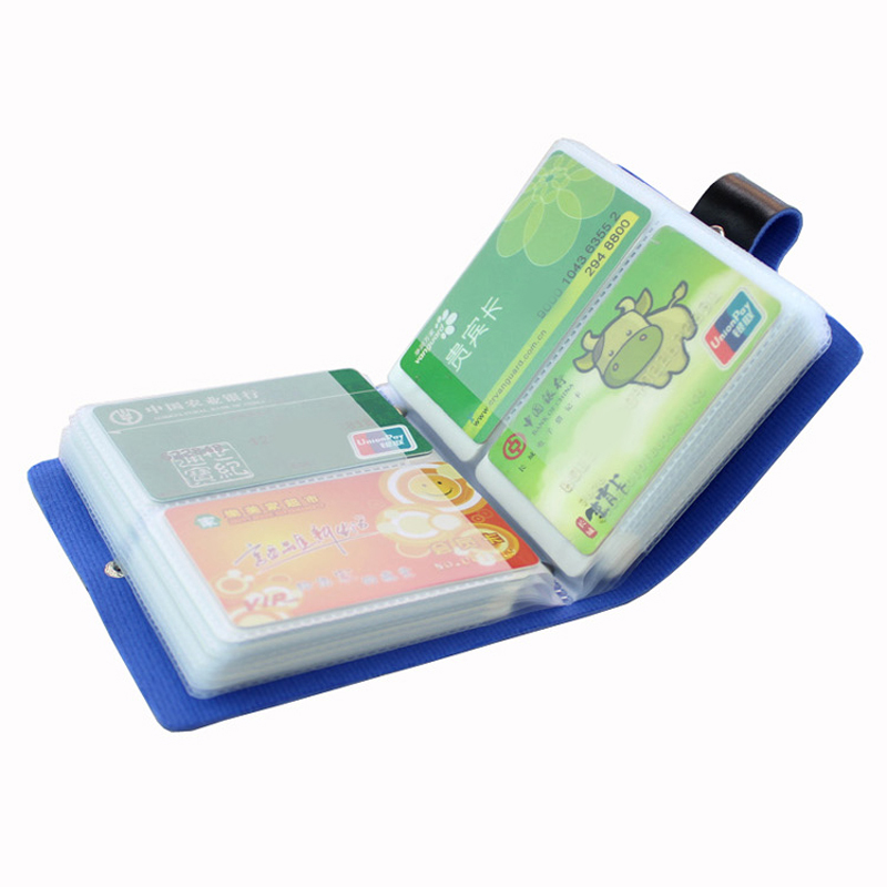 Fashion Business Kreditkarteninhaber Taschen Leder Schnalle Scheckkartebeutel 60 Karte Identifikation halter