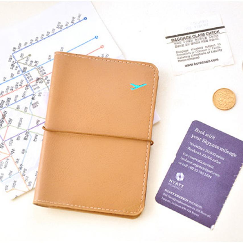Neue Reise Leder Reisepass Karte Protector Brieftasche Tasche