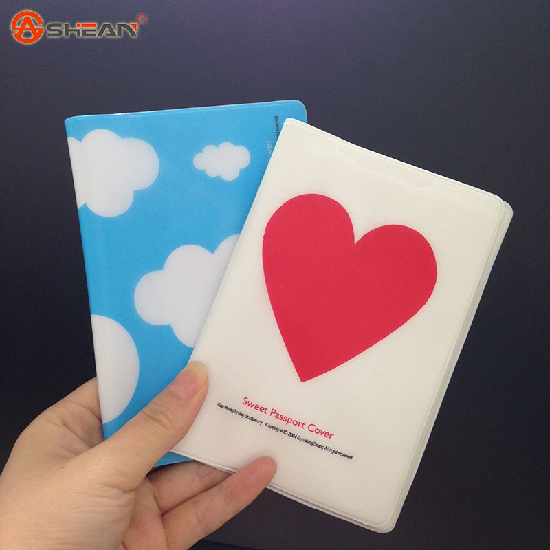 Großhandel Passdecke Reisepass Gepäckanhänger Silikonband Liebe und Wolken Zwei Arten von Stilen