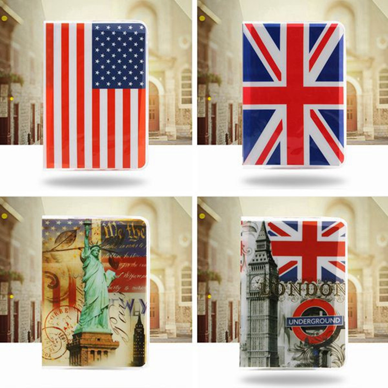 neuen Reisepass deckel 13 Arten karte id inhaber 9.5x13.5cm pvc dokumentenmappe Reisepass Paket Großhandel Eiffel