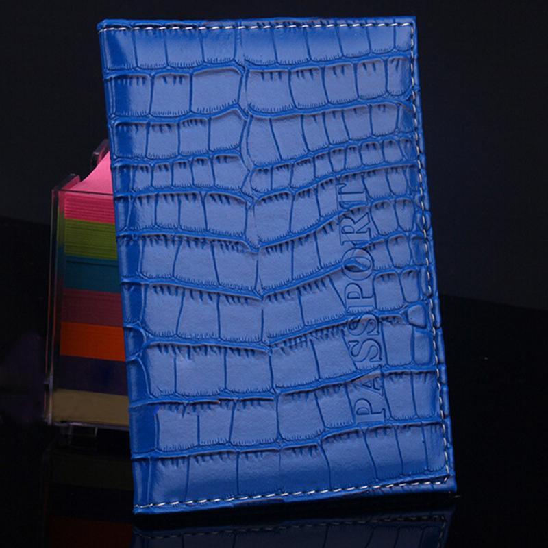 Neue Ankunft PU Leder Geldbörse Passdecke Alligator Prägung Reisepass Protector