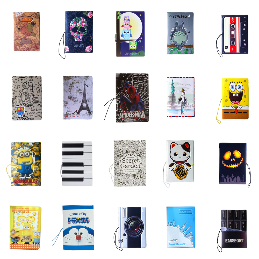 22 Arten  mode Europa Stil 3D Reisepass PVC Travel pass abdeckung 14x9,6 cm Card ID Halter Mini Auftrag