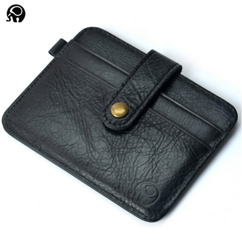 Dünne Leder Visitenkarten Herren Wallet Visitenkartenhalter Bank Karteninhaber Leder Kuh Pickup Bus Kartenhalter