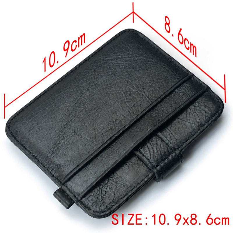 Dünne Leder Visitenkarten Herren Wallet Visitenkartenhalter Bank Karteninhaber Leder Kuh Pickup Bus Kartenhalter