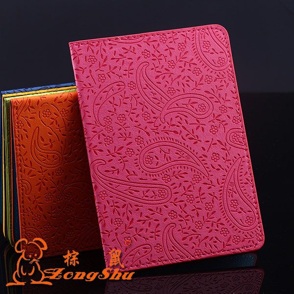 Fahrkarte Beutelpackungen Passport Covers Paßbeutel lavendel Reisepass Abdeckung PU Leder ID Karte