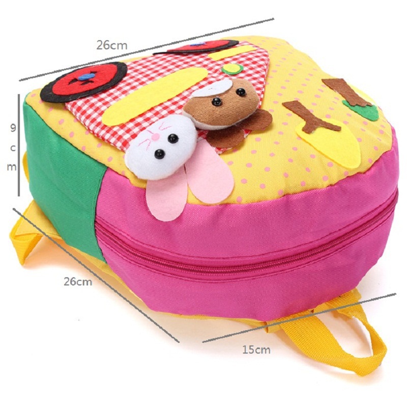 Heißer Leinwand Schultaschen für Kinder Hight Qualität Kleine Kleine Baby Kindergarten Taschen Tier