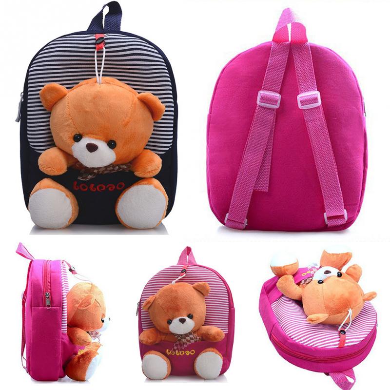 Kinder Schultaschen Rucksack kindergarten mädchen jungen kid Rucksack niedliche bär bänder bow