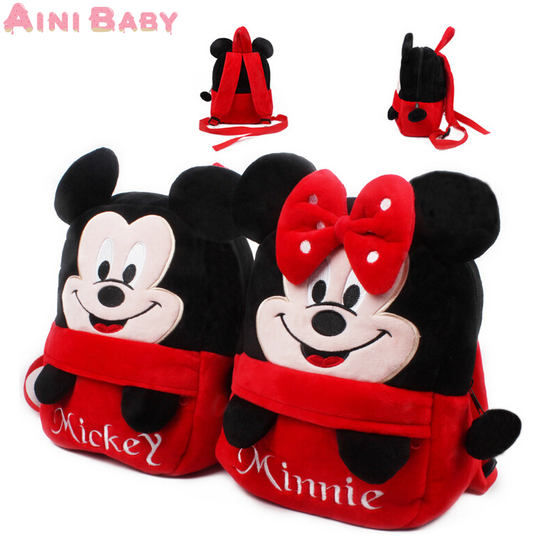 Cool Neue  Mickey und Minne Kid Rucksack Kinder Schultasche Für Mädchen Junge Studenten Schule Rucksack