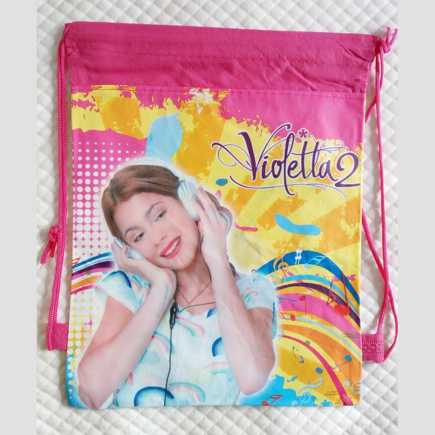 Kinder Cartoon Gedruckt Kordelzug Rucksäcke Baby Jungen Kinder Schultaschen Mochila Infantil Violetta Mädchen