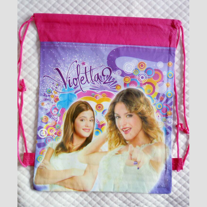 Kinder Cartoon Gedruckt Kordelzug Rucksäcke Baby Jungen Kinder Schultaschen Mochila Infantil Violetta Mädchen