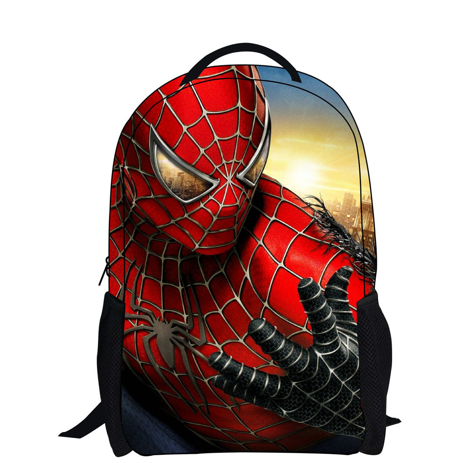 Neue mode  cartoon Rucksack mit Reißverschluss mode stil junge kühl spiderman Tasche kind Schultasche