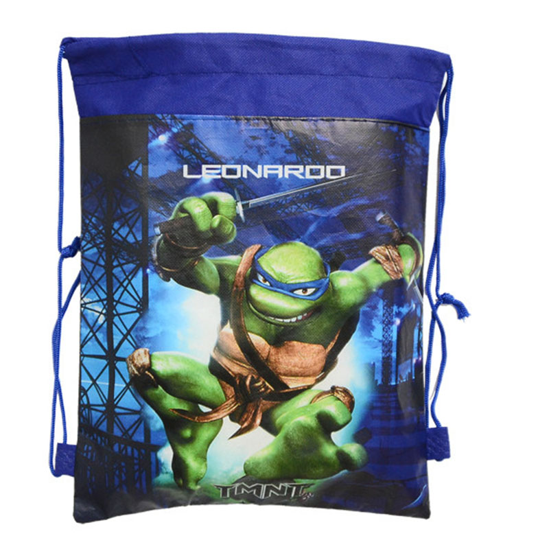 1pic Teenage Mutant Ninja Turtles Kinder Schultaschen Turtles Kinder Kordelzug Rucksack   Tasche Für jungen