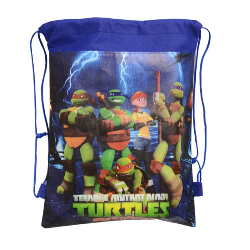 1pic Teenage Mutant Ninja Turtles Kinder Schultaschen Turtles Kinder Kordelzug Rucksack   Tasche Für jungen