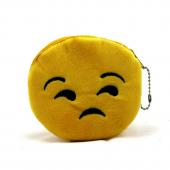 Niedlichen Stil Neuheit Emoji Lächeln Reißverschluss Plüsch Geldbörse Kawaii Kinder Tasche Damen