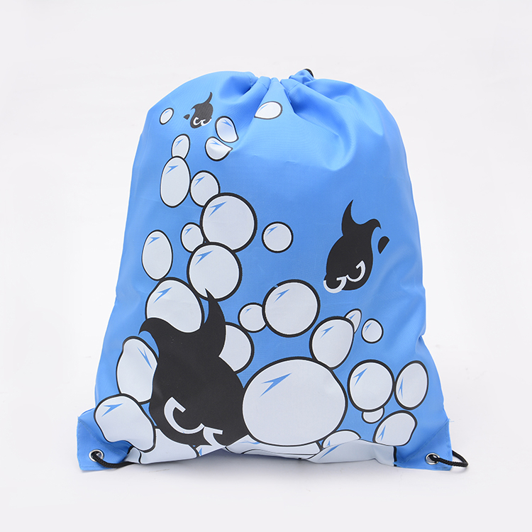 neue Gesicht Polyster Kordelzug Mochila Sport Schwimmen Taschen Schultasche Für Mädchen Und Jungen Cartoon