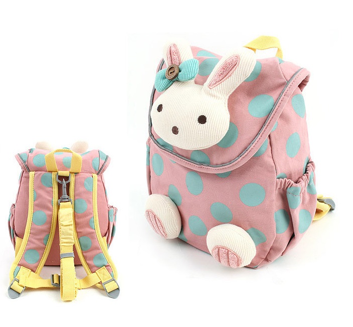 neue mode tierstils Schultasche niedlich 3d kaninchen plüsch zugschnur Rucksack kinder Schultaschen