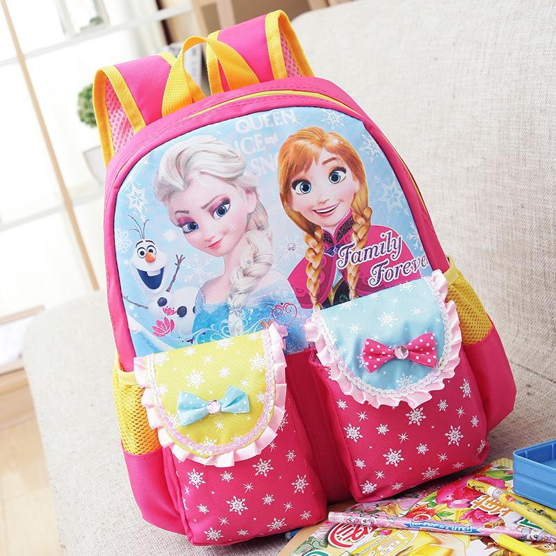 Schultaschen cartoon elsa anna Taschen kinder Rucksack für kinder mädchen mochila infantil Cartoon Rucksack