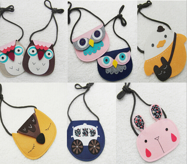 neue Kinder Stoffe Geldbörse Niedlichen Cartoon Beutel Kleines Mädchen Kleine Tasche kinder Tiere dekoriert